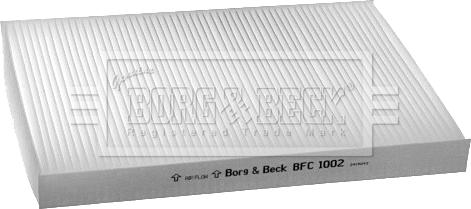 Borg & Beck BFC1002 - Filtr, daxili hava www.furqanavto.az