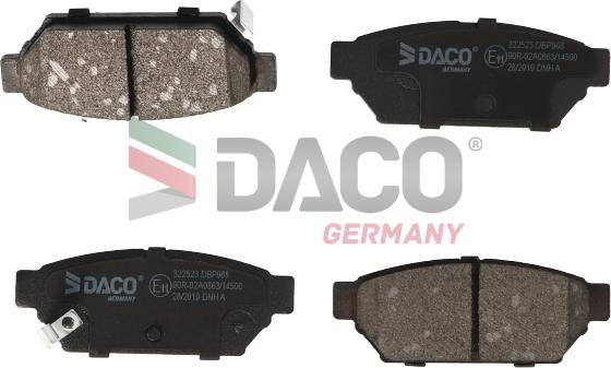 DACO Germany 322523 - Əyləc altlığı dəsti, əyləc diski www.furqanavto.az