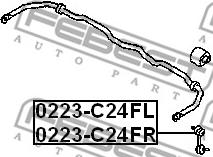 Febest 0223-C24FR - Çubuq / Strut, stabilizator www.furqanavto.az