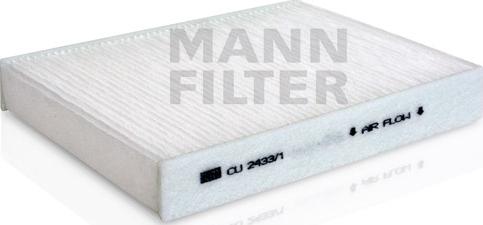 Mann-Filter CU 2433/1 - Filtr, daxili hava www.furqanavto.az
