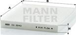 Mann-Filter CU 2043 - Filtr, daxili hava www.furqanavto.az