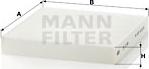 Mann-Filter CU 2149 - Filtr, daxili hava www.furqanavto.az