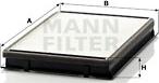 Mann-Filter CU2861 - Filtr, daxili hava www.furqanavto.az