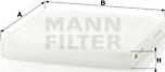 Mann-Filter CU 2358 - Filtr, daxili hava www.furqanavto.az