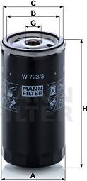 Mann-Filter W 723/3 - Yağ filtri www.furqanavto.az