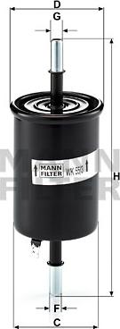 Mann-Filter WK55/3 - Yanacaq filtri www.furqanavto.az