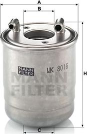 Mann-Filter WK8016X - Yanacaq filtri www.furqanavto.az