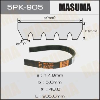 MASUMA 5PK-905 - V-yivli kəmər www.furqanavto.az