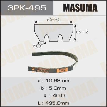 MASUMA 3PK-495 - V-yivli kəmər www.furqanavto.az