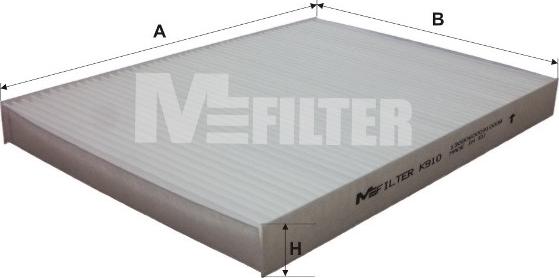 Mfilter K 910 - Filtr, daxili hava www.furqanavto.az