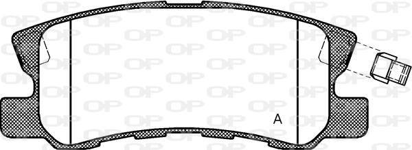 Open Parts BPA0803.02 - Əyləc altlığı dəsti, əyləc diski www.furqanavto.az