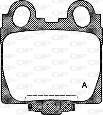 Open Parts BPA0743.04 - Əyləc altlığı dəsti, əyləc diski www.furqanavto.az