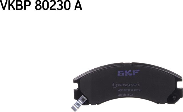 SKF VKBP 80230 A - Əyləc altlığı dəsti, əyləc diski www.furqanavto.az